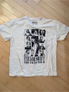 Taylor Swift The Eras Tour Official Merch TShirt Tee Off White Beige Color XL